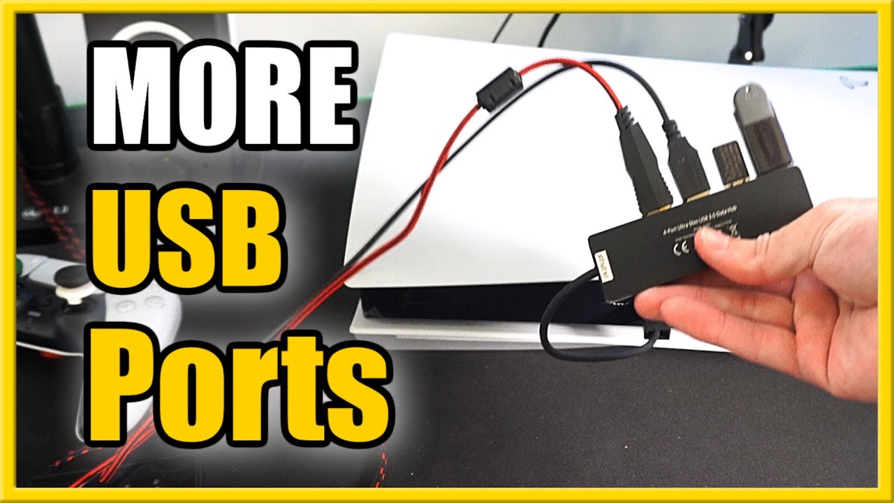 How to Get More USB Ports on PS5 with USB HUB (Easy Method) 