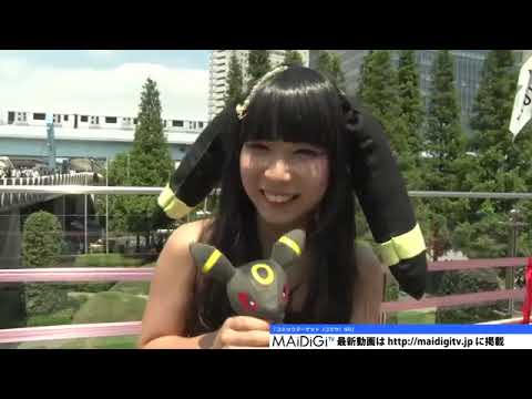コミケコスプレ「ポケモン」ブラッキーの擬人化　「黒と黄色に惹かれた」　「コミケ90」  360 X 640