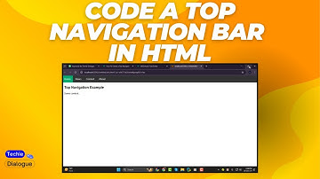 How to Code a Top Navigation Bar in HTML - Detailed Tutorial [2025]