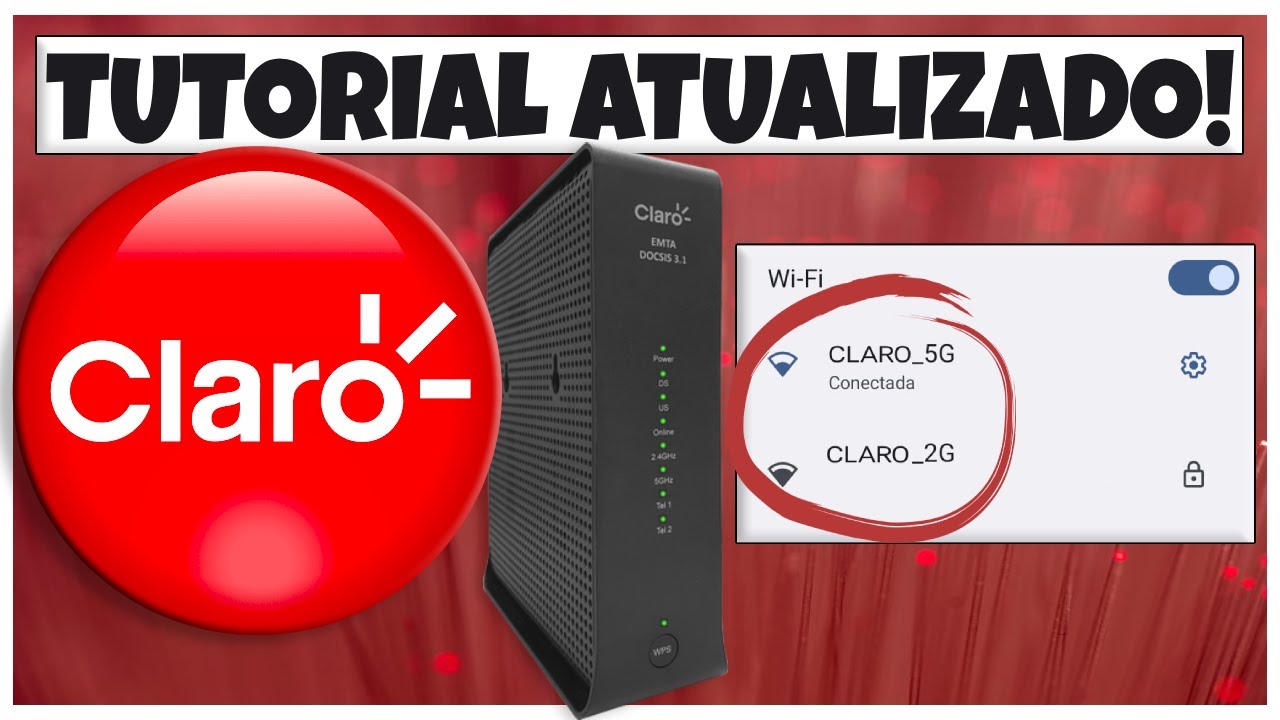 Como SEPARAR a Rede Wi-Fi Unificada da CLARO em 5Ghz e 2.4Ghz - YouTube