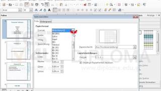 Passen Sie Das Format Bzw. Die Größe Der Präsentation Zum Drucken Auf Letter-Papierformat An.