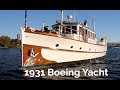 1931 Boeing Yacht. Classic. Yacht A piece of History. Immaculate!