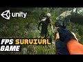 Create an fps survival game in one  unity fps survival game tutorial