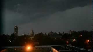07/26/2012 - Severe Thunderstorm Warning/Tornado Watch - New York City, NY. (Raw Footage)