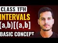Basic Concept of Intervals | Class11th Maths | Complete Explanation with Examples 