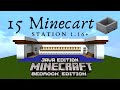 Minecraft - Best Minecart Station 1.16 + - Java & Bedrock Edition -Tutorial