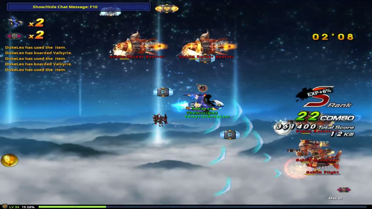 Talin's Revenge : The Horizontal Version of Airstrike