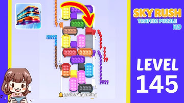 Sky Rush Traffic Puzzle Level 145 Solution Walkthrough