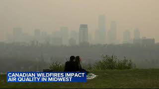 Canadian wildfire smoke blows into US, impacting Midwest air quality