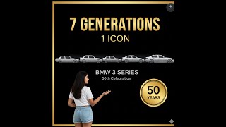 BMW 3 Series Turns 50 | All 7 Generations Together!