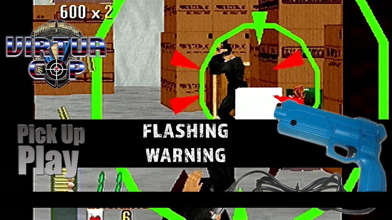 Virtua Cop Real Hardware Playthrough With Lightgun FLASH WARNING - YouTube