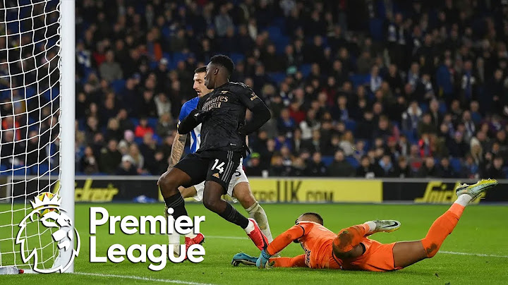 Eddie Nketiah taps in third Arsenal goal against Brighton | Premier League | NBC Sports