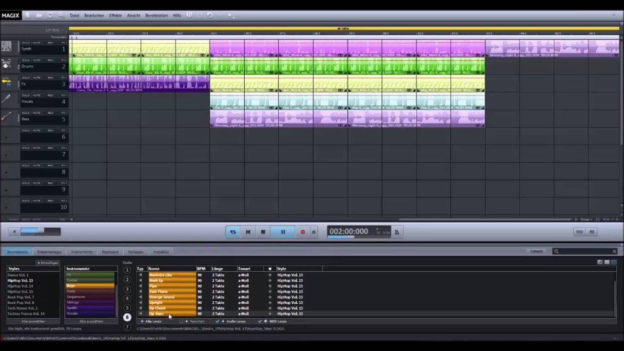 MAGIX Music Maker 2014 Song erstellen (Teil 3) YouTube