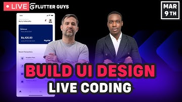 Build flutter app - Live coding [Part 1]