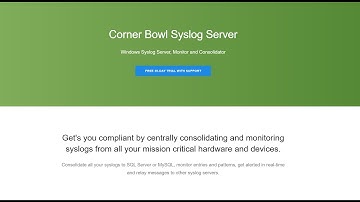 How to Forward Syslog Messages with Corner Bowl Server Manager
