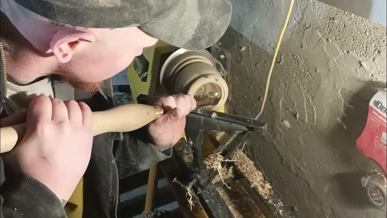 Солонка на токарном станке - YouTube