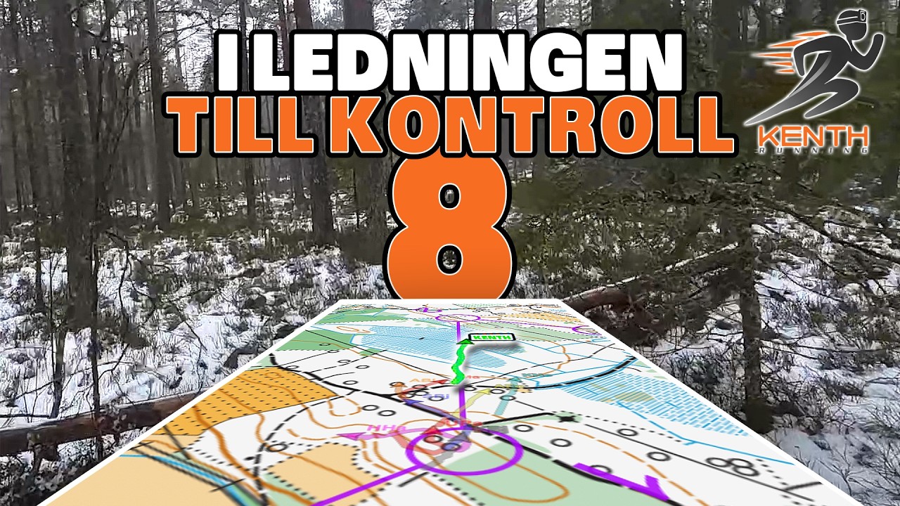 I ledningen till kontroll 8 || VinterCupen i Skillingaryd 2026 || Orienteering headcam