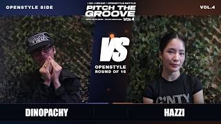 OPENSTYLE ROUND OF 16-5 | DINOPACHY VS HAZZI | 2026 PITCH THE GROOVE VOL.4