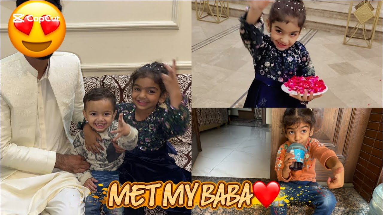Baba se milwaya🥰baba k sath shadi pe gai🤭