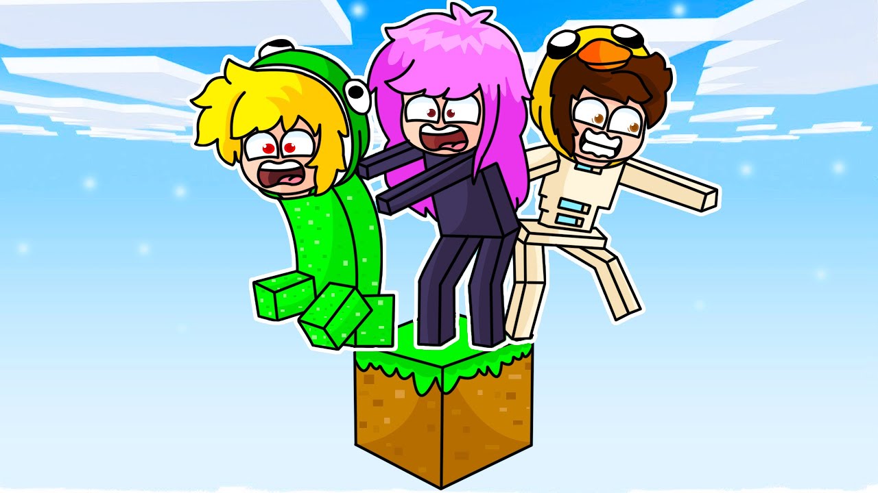 Marvin Minecraft ¡Minecraft PERO en 1 BLOQUE Convertidos en MOBS! 😱💚 Marvin MINECRAFT ...