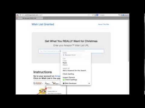 How to get link for amazon wish list