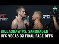 UFC Vegas 32: TJ Dillashaw and Cory Sandhagen Face-Off ahead of Dillashaw's return