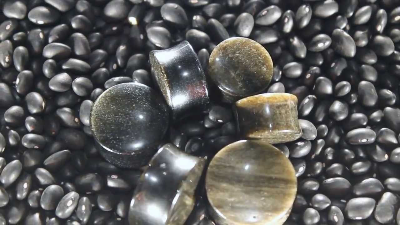 Golden Obsidian Plugs by Oracle Body Jewelry