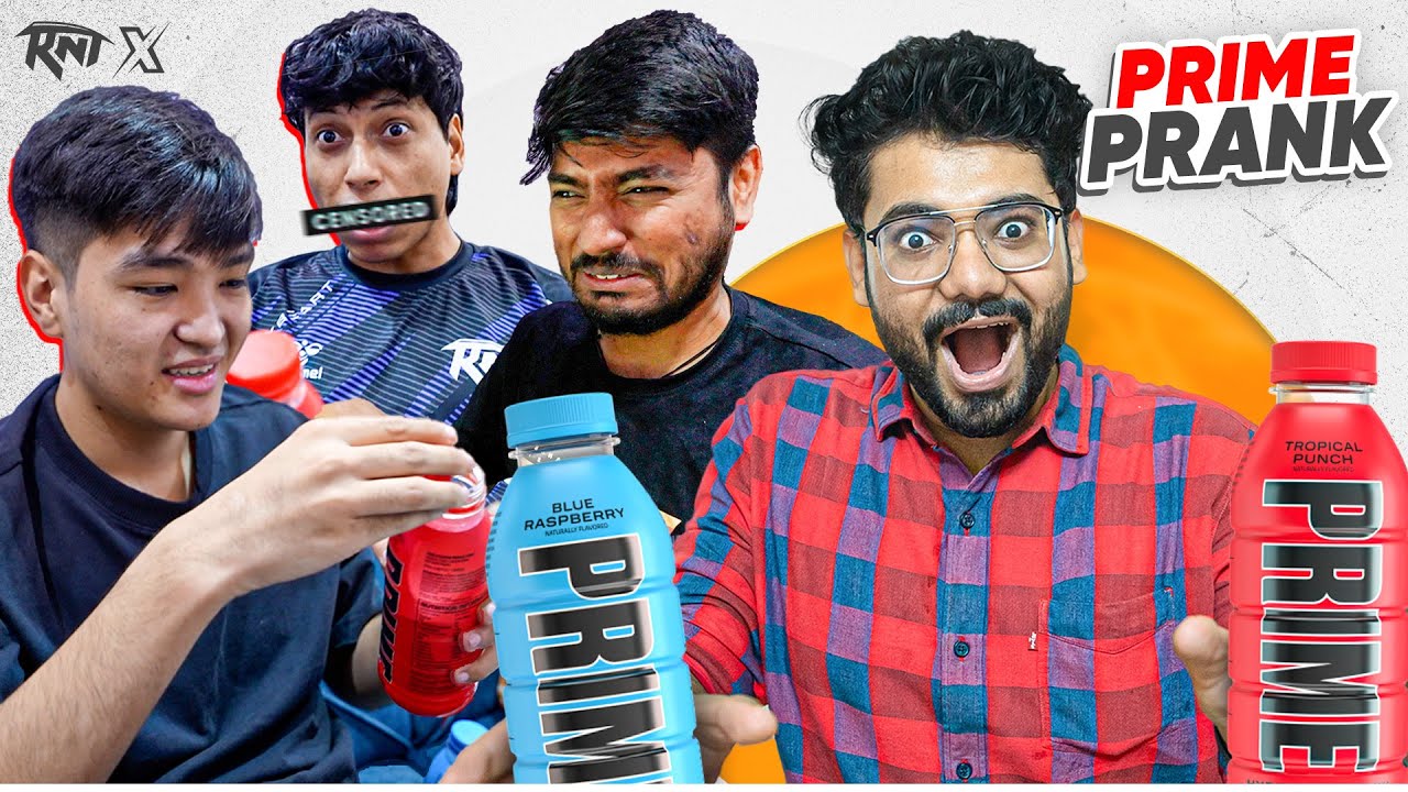 RNT TX BOOTCAMP PRANK with FAKE PRIME Drink! 😂 - YouTube