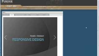 Web Development: Purdue CGT Responsive Design Introduction