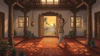 “Peaceful Tamil Village Morning Routine 🌿 | Slow Living Bliss | Ghibli Style College Girl Life”
