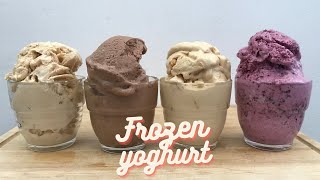 Good ol’ frozen yoghurt | 4 Homemade frozen yoghurt recipes | No ice cream machine and easy to make