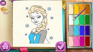 Frozen Coloring Book Game - Disney Frozen Games