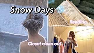 Spend Snow Days With Me ❄️ | Closet clean out, finishing a book, relaxing days, etc