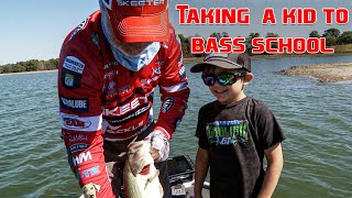 Teaching a KID the BASICS of BASS FISHING! (NEW PB!)