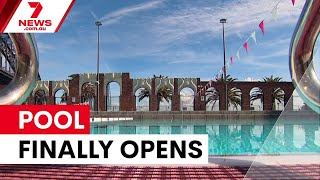 North Sydney Olympic Pool reopens after massive blowout | 7NEWS