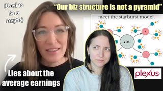 "Our biz structure is not a pyramid" | MLM hun lies about the average earnings | #antimlm #plexus