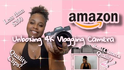 MY FIRST VLOGGING CAMERA | Trending 4K Tiktok Camera UNDER $200 + Unboxing & Review *Clips Included*