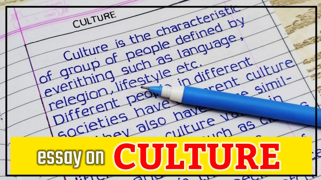 culture english essay