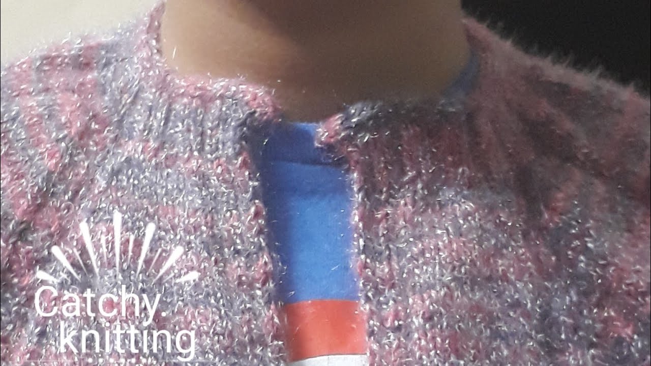 Round neck with small pati of raglan from bottom to top  in an easy way