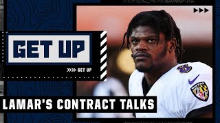 Will the Lamar Jackson-Ravens contract negotiations extend into the regular season | Get Up