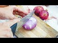 How to cut an onion without crying