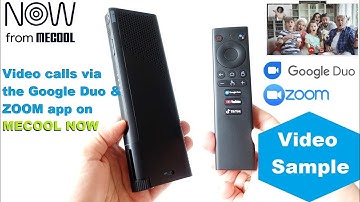 🔥Video Calls via the Google Duo & ZOOM app on the MECOOL NOW (Video Sample)
