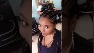 Cornrows big and small style