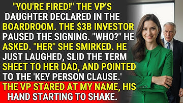 They Tried to Fire Me During a $3B Signing. The Key Person Clause Buried Them. ♟️