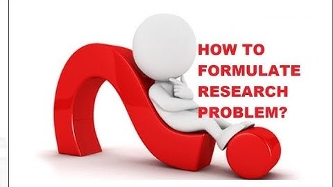 Research Problem/Sources of research problem