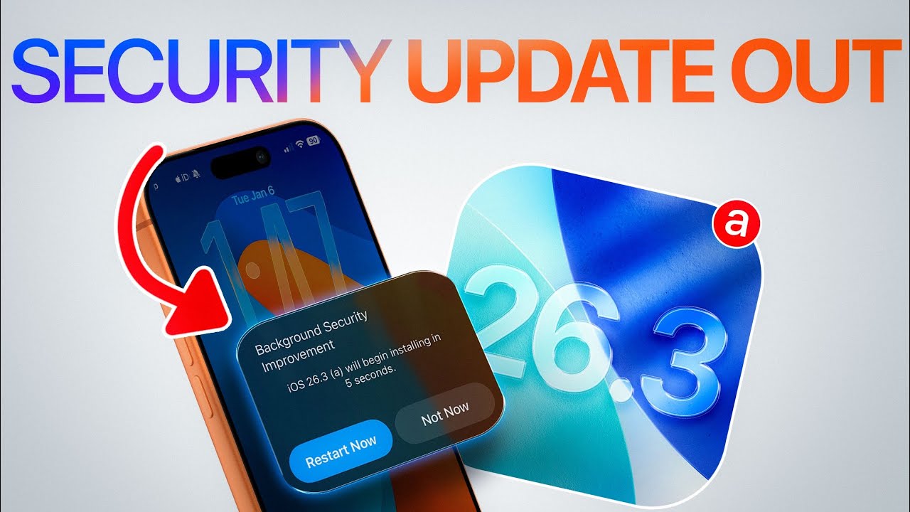 View of iOS 26.3 (a) Security Update RELEASED - Here's Why! - YouTube