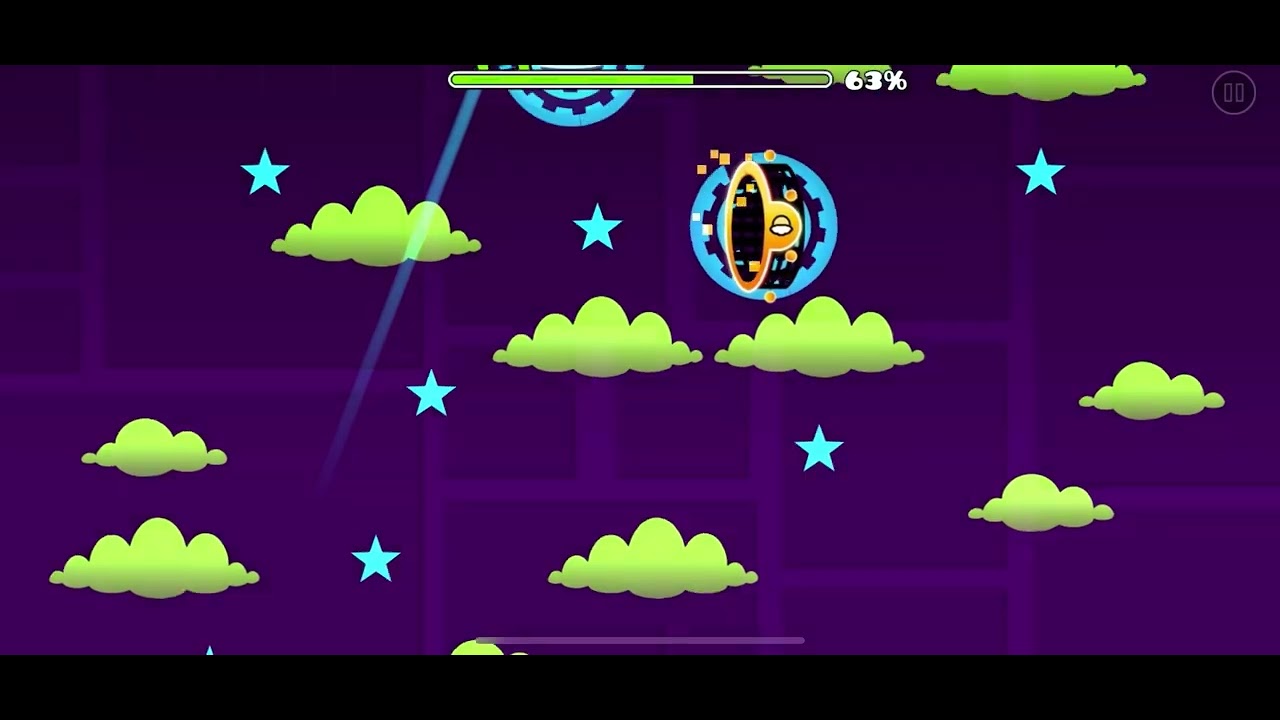 Beating geometry dash first try - YouTube