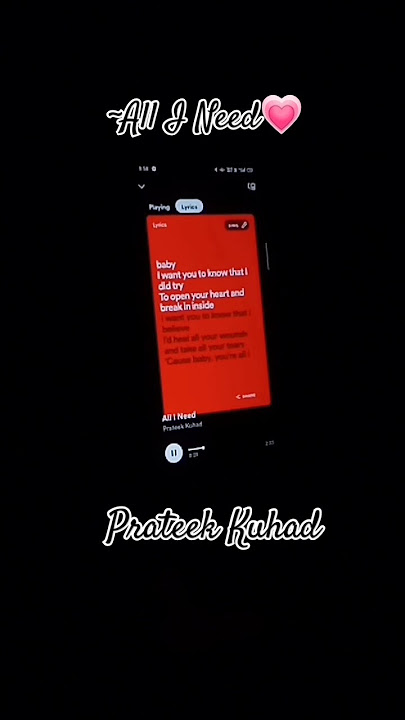All I Need~Prateek Kuhad❤️‍🩹 #allineed #prateekkuhad