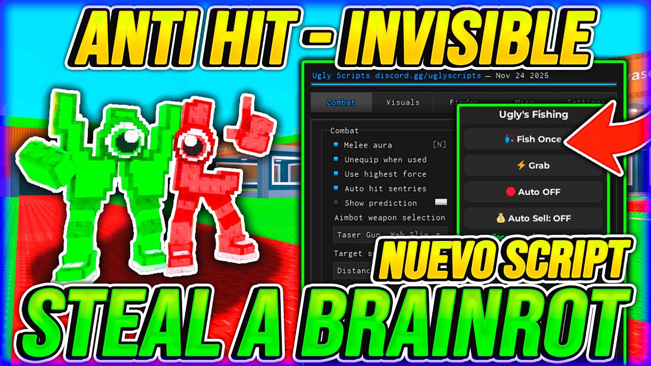 NUEVO SCRIPT PARA STEAL A BRAINROT 🔥 DESYNC - ANTI HIT Y MAS | ROBA UN