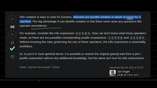 Postfix Notation & Expression Evaluation | Stack